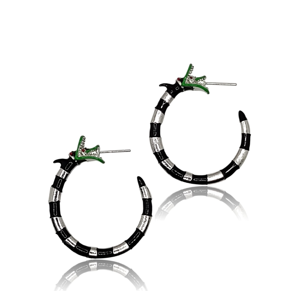 Classic Movie Animation Beetlejuice Sandworm Earrings